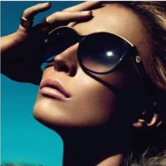 GUCCI⚡Navy Blue Cat Eye GG 3155 Gradient Lens Sunglasses W/Case - Picture 13 of 13